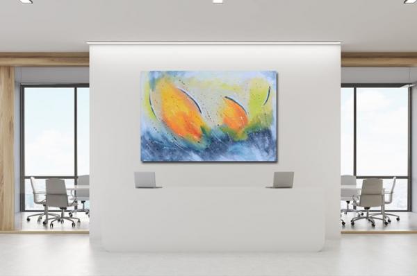 Abstract flower painting for your business - 1425
